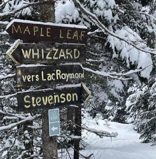 Routes Blanches trail signs